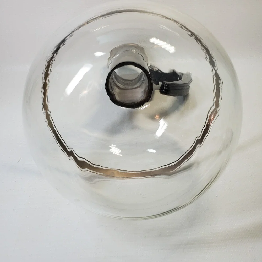 Inland XXX Coffee Carafe Warming Stand Cork Stopper Hand Blown Glass 16 Cup Vtg